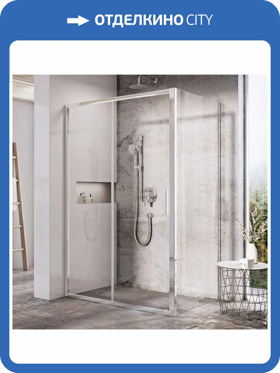 Боковая стенка Ravak BLSPS-90 Transparent, профиль хром фото 3