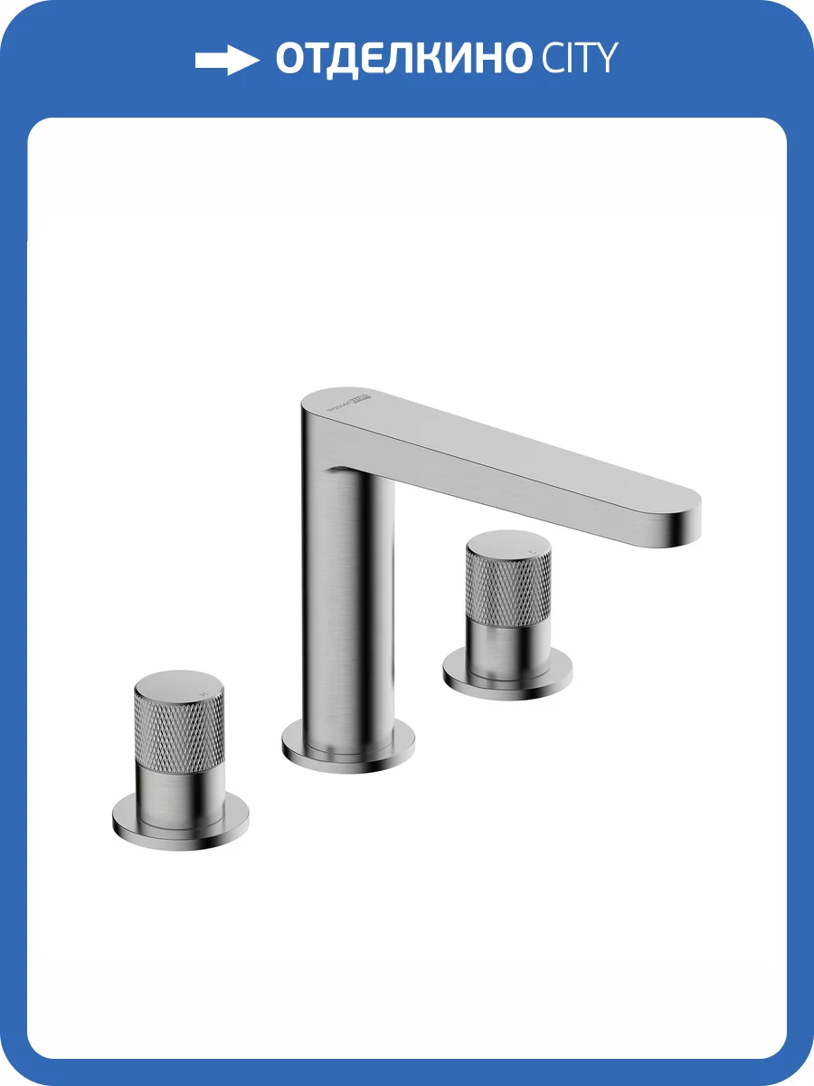 Смеситель для раковины Wasserkraft Tauber 6435 встраиваемый, никель фото 5