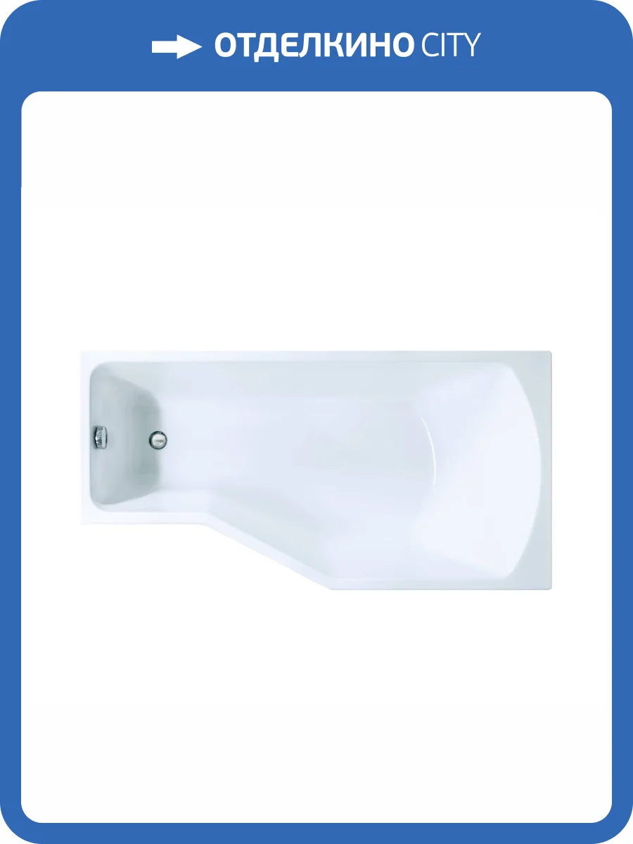 Акриловая ванна Creto Karmen 33-15075R правая, белая, без каркаса, 150x75 фото 10