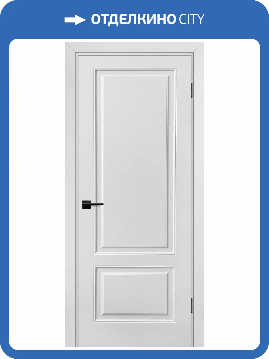 Межкомнатная дверь эмаль Текона Шарм-12, глухая, белый молочный RAL 9010 800x2000 фото 2