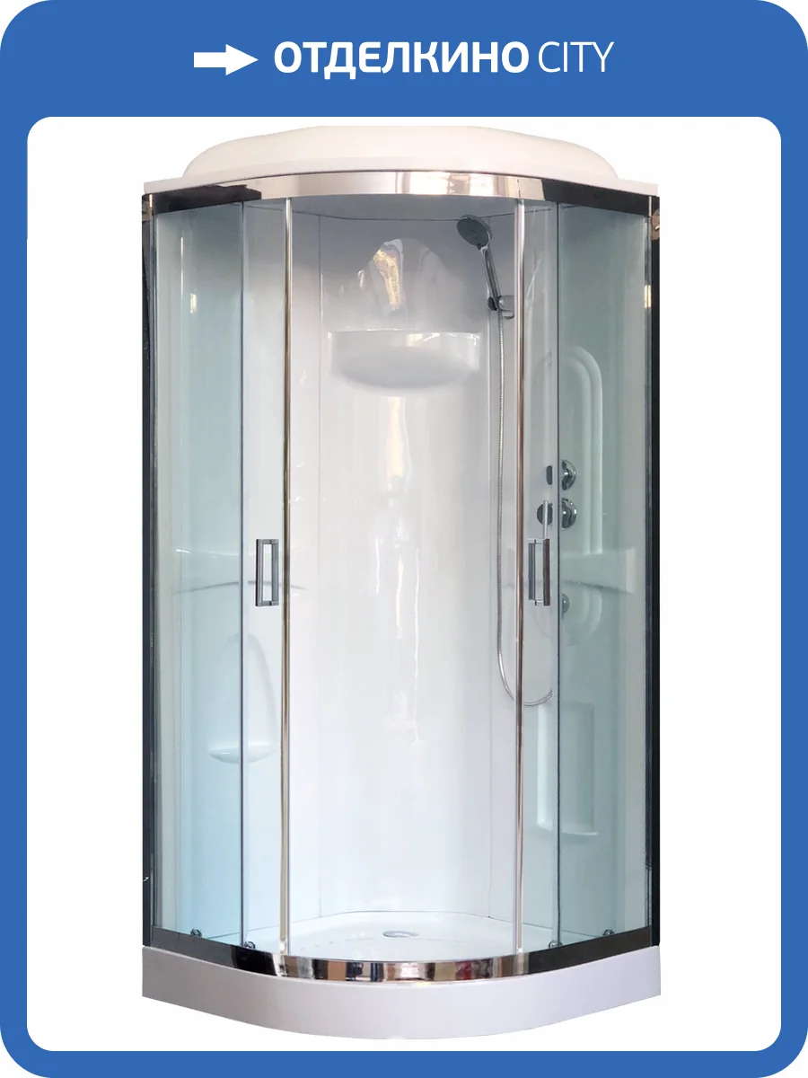 Душевая кабина Royal Bath RB90HK1-T-CH с низким поддоном фото 4