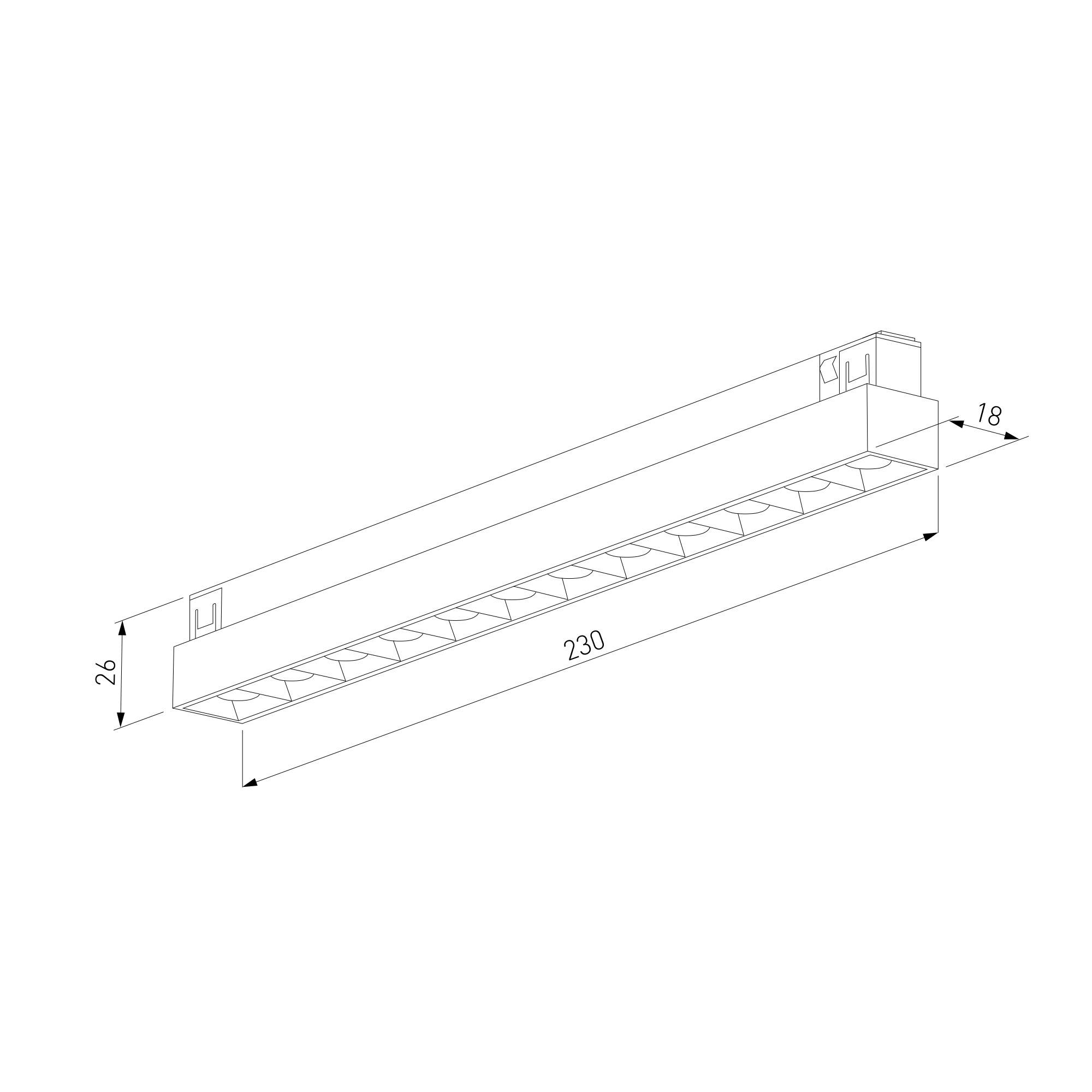 Трековый линейный светодиодный светильник Elektrostandard Brass Line 85528/01 10W 3000K латунь фото 9