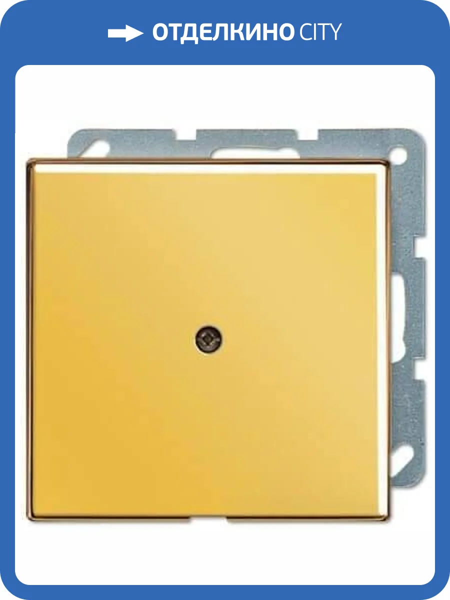 Вывод кабеля Jung LS 990 блеск золота GO2990A фото 2