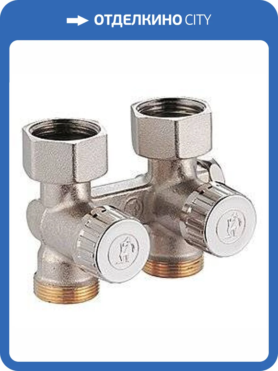 Узел нижнего подключения Giacomini для одно и двухтрубной системы R383, прямой, 3/4х3/4 фото 2