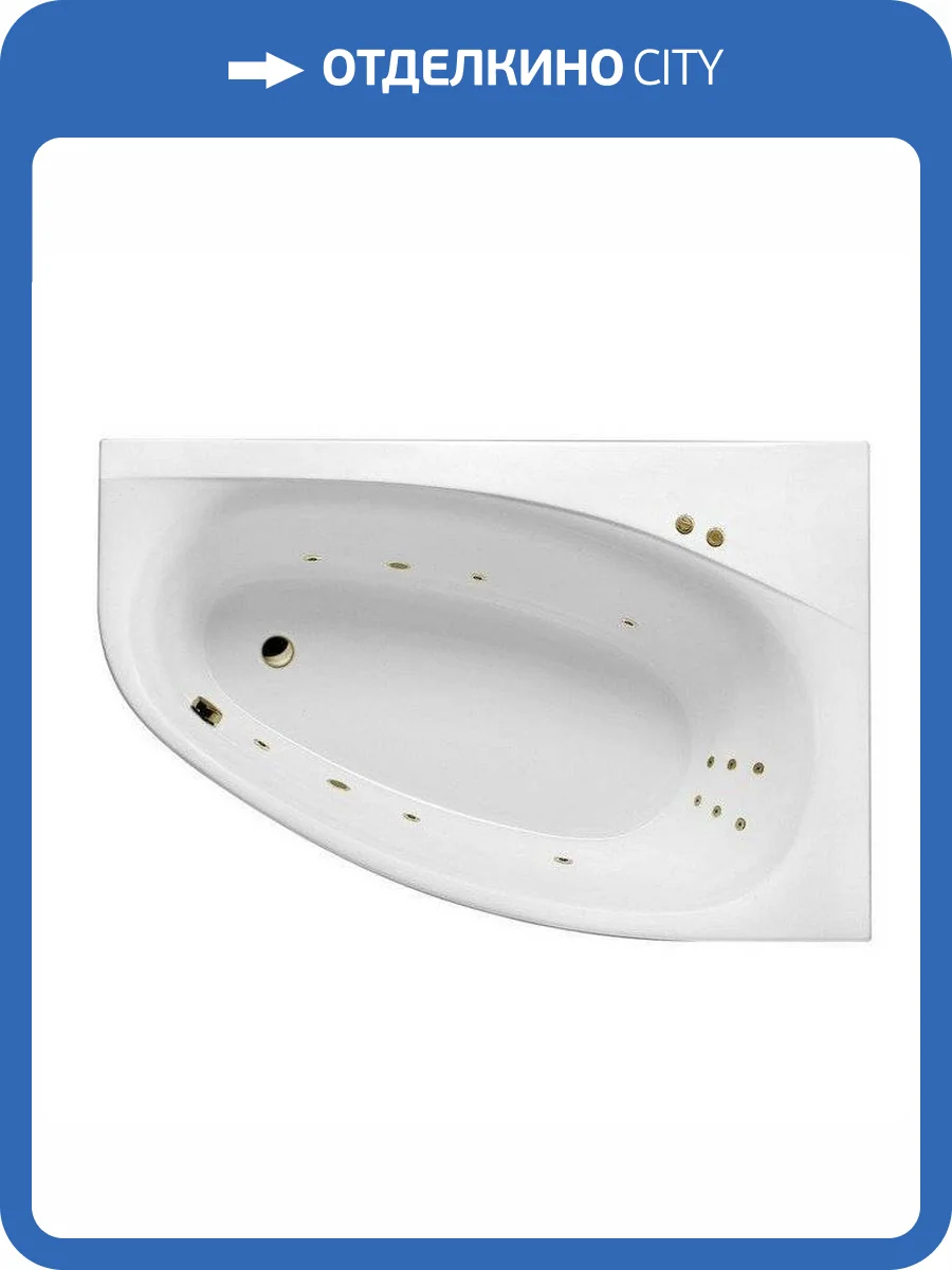 Акриловая ванна Excellent Kameleon LINE WAEX.KMP17.LINE.BR 170x110 правая, бронза фото 4