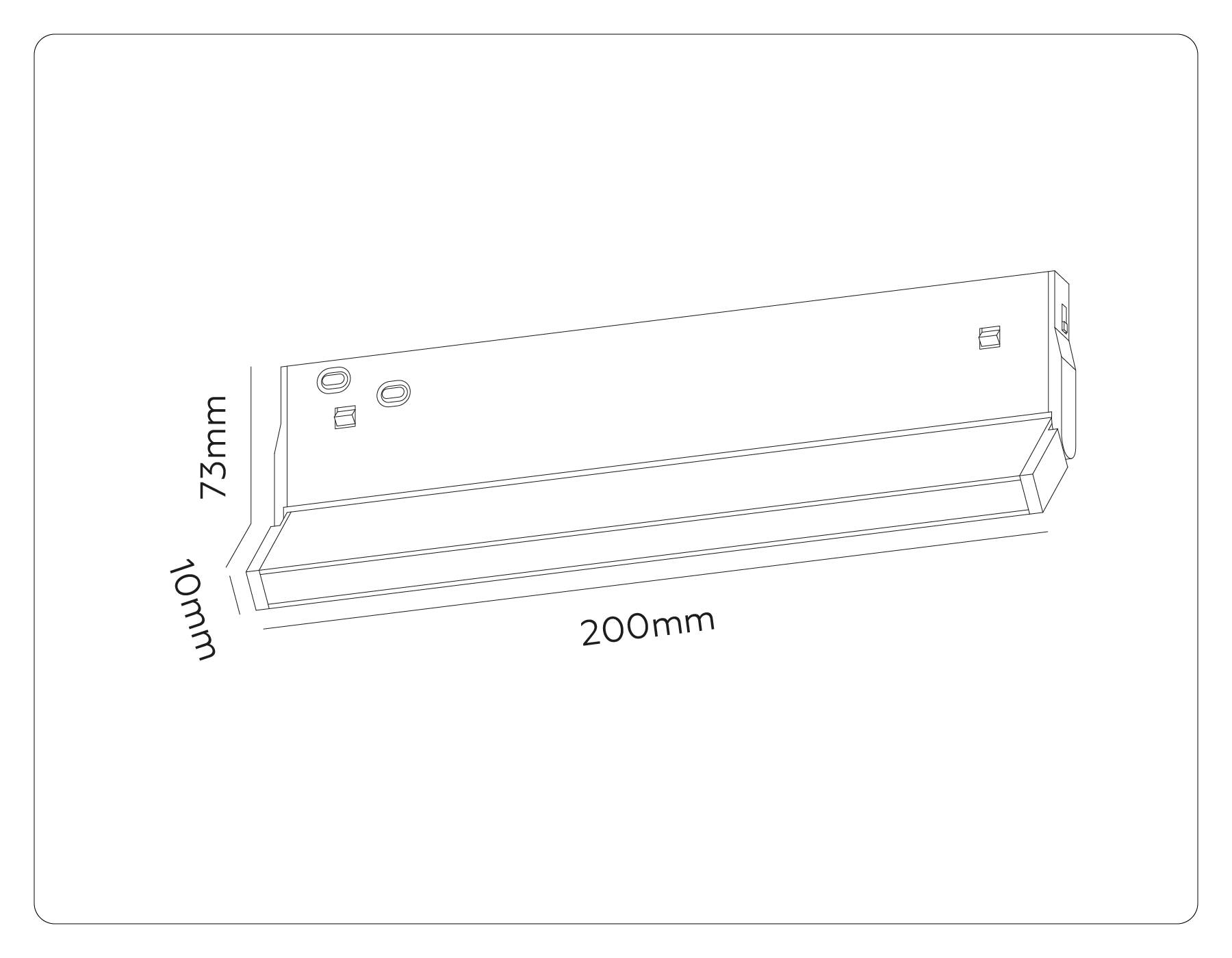 Трековый линейный светодиодный светильник Ambrella light Track System GL2350 фото 8