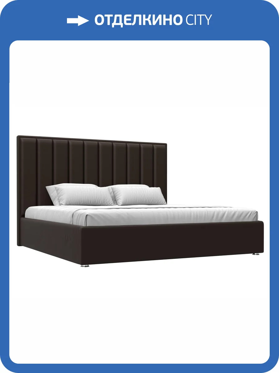 Интерьерная кровать Лига Диванов Афродита 120626 коричневый 200x200 фото 7