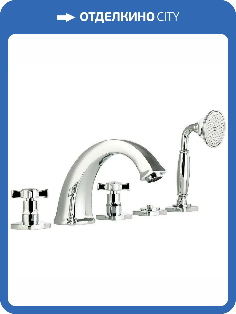 Смеситель на борт ванны Migliore Korona 28492 хром фото 4