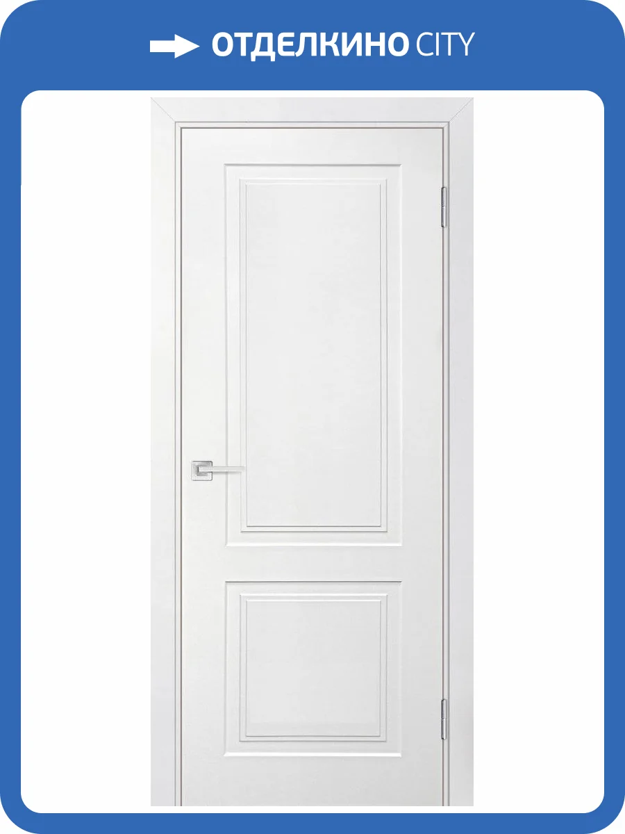 Межкомнатная дверь эмаль Текона Смальта-line 04, глухая, Ral 9003 белый 700x2000 фото 2