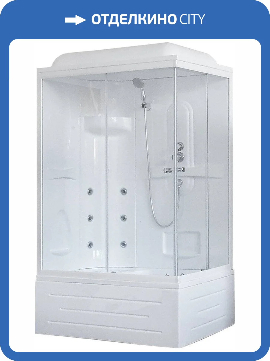Душевая кабина Royal Bath BP RB8100BP2-T-L с высоким поддоном, с сиденьем фото 5