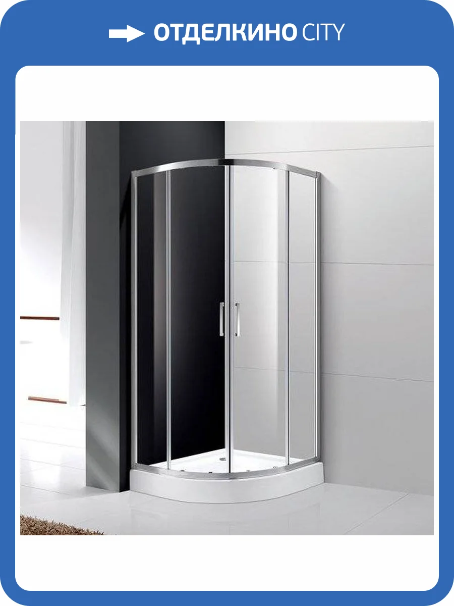 Душевой уголок Cezares Molveno R 2 90 C Cr IV стекло прозрачное фото 8
