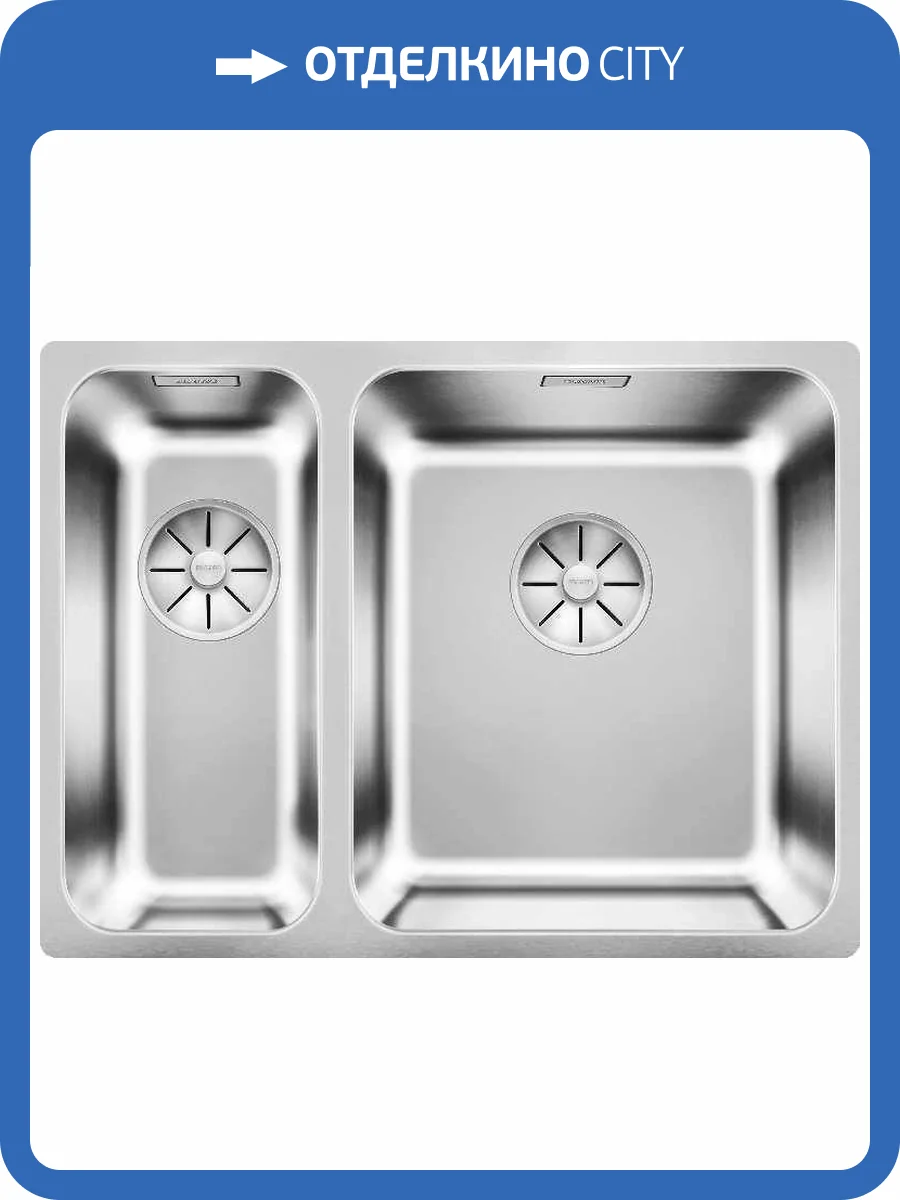 Мойка кухонная Blanco Solis 340/180-IF 526130 сталь фото 4