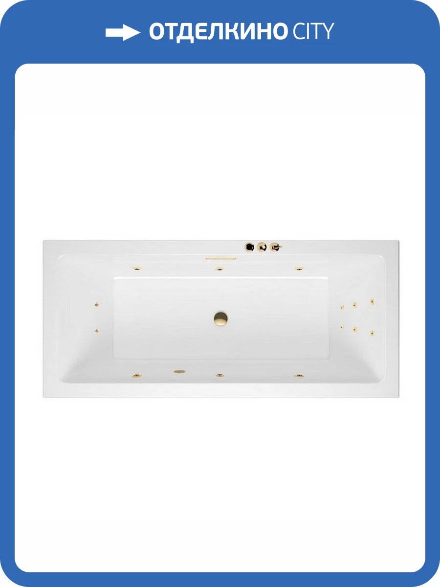 Акриловая ванна Excellent Heaven Slim SMART WAEX.HEV17S.SMART.GL 170x75 золото фото 4