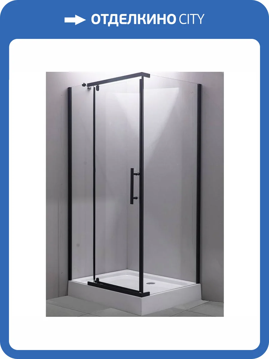 Душевой уголок Esbano ESR-7190B ESUGR7190B 80x100x200 черный фото 10