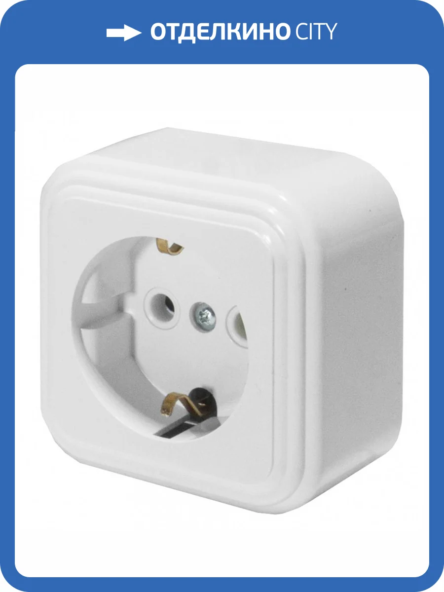 Розетка с заземляющим контактом Stekker Брест 39689 фото 2