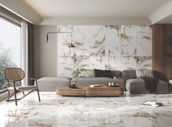 Керамогранит Asia Pacific Rock bianco полированный 60x60 фото 2