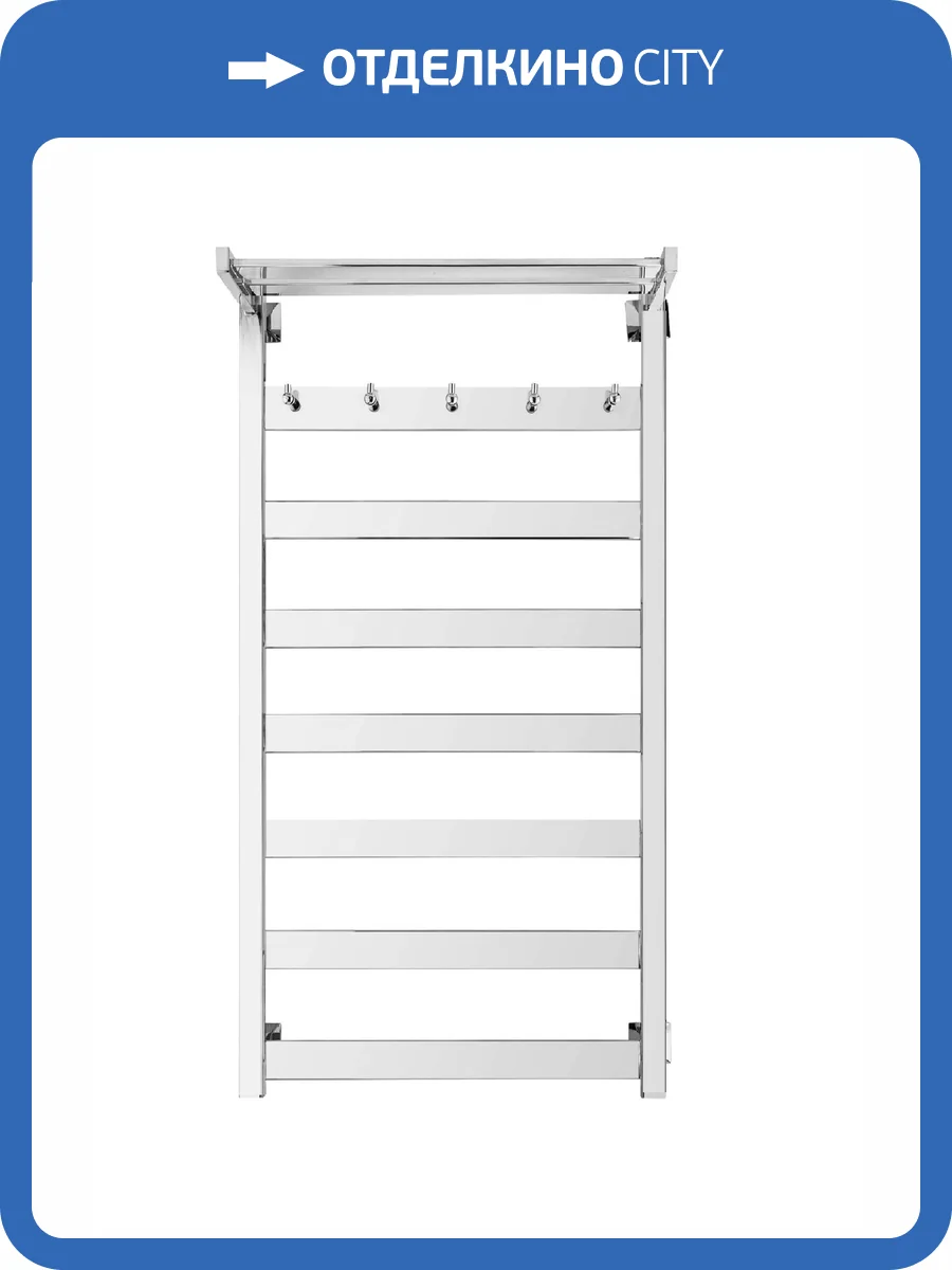 Полотенцесушитель электрический Secado Комано 4603759400891 1 КСП 120x60, L, хром фото 3