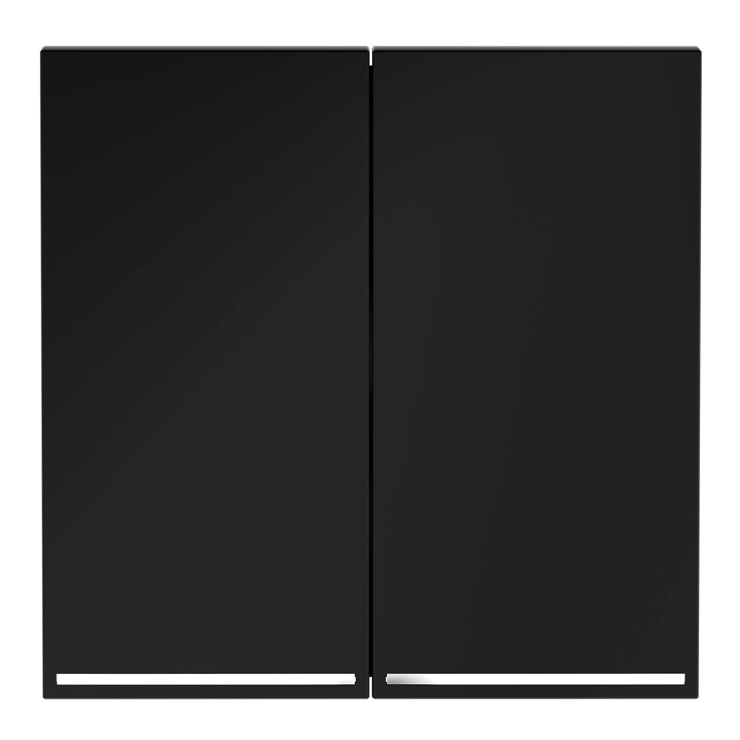 Клавиши для 2-клавишного выключателя с подсветкой Voltum S70 VLS000408 черный фото 2