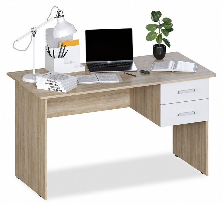 Стол письменный МФ Jazz СП 3СБ СП-3СБ Дуб сонома Белый