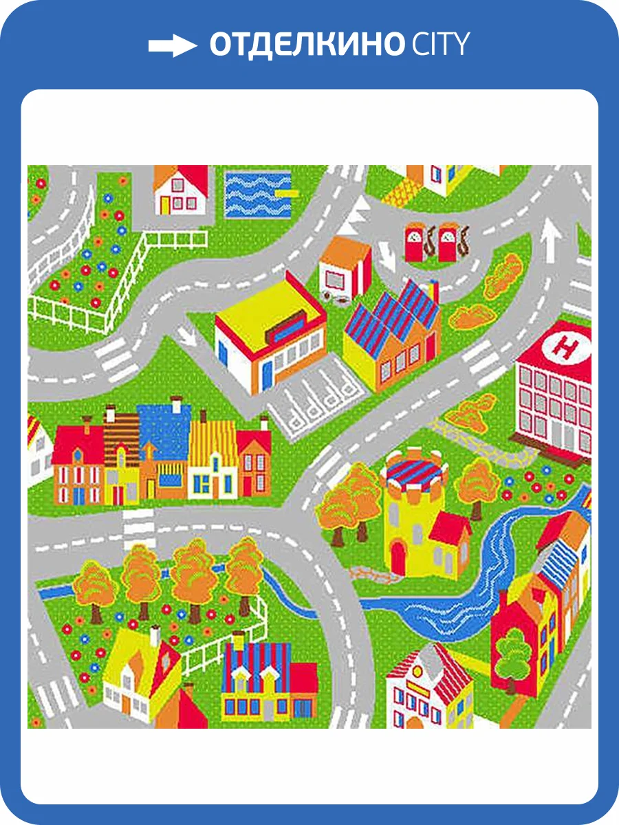 Ковролин Ковры Бреста Киндер-Микс 51980 20 (рулон: 2x20=40 м2) фото 2