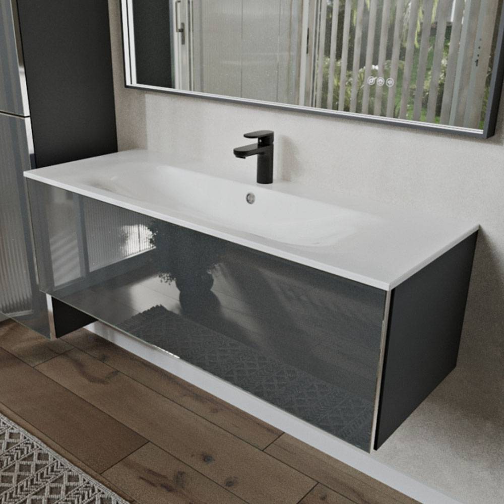 Тумба с раковиной Terminus Vega VEG101201701601OSL графит, 120x38