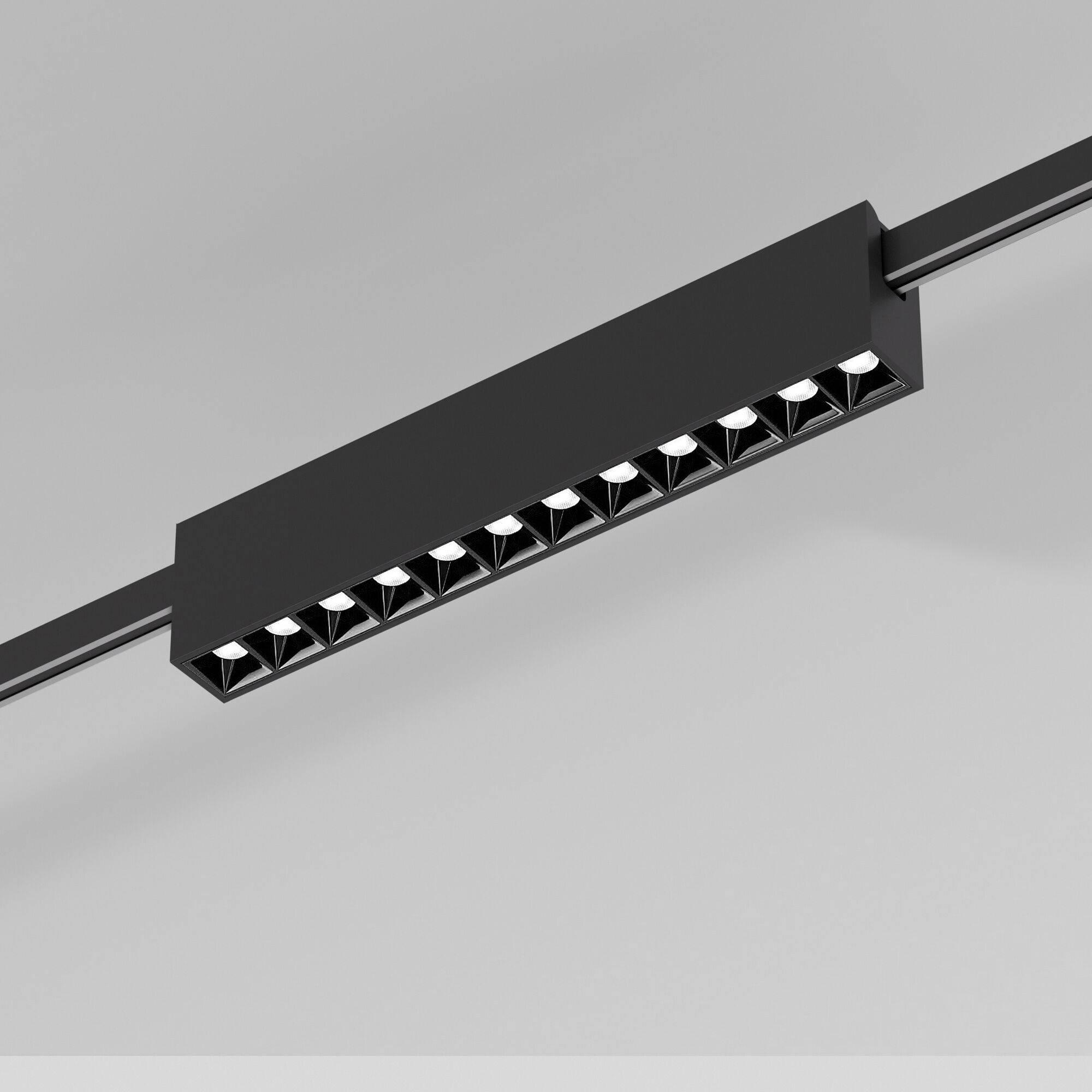 Трековый линейный светодиодный светильник Elektrostandard Esthetic Magnetic 85121/01 12W 3000K черный