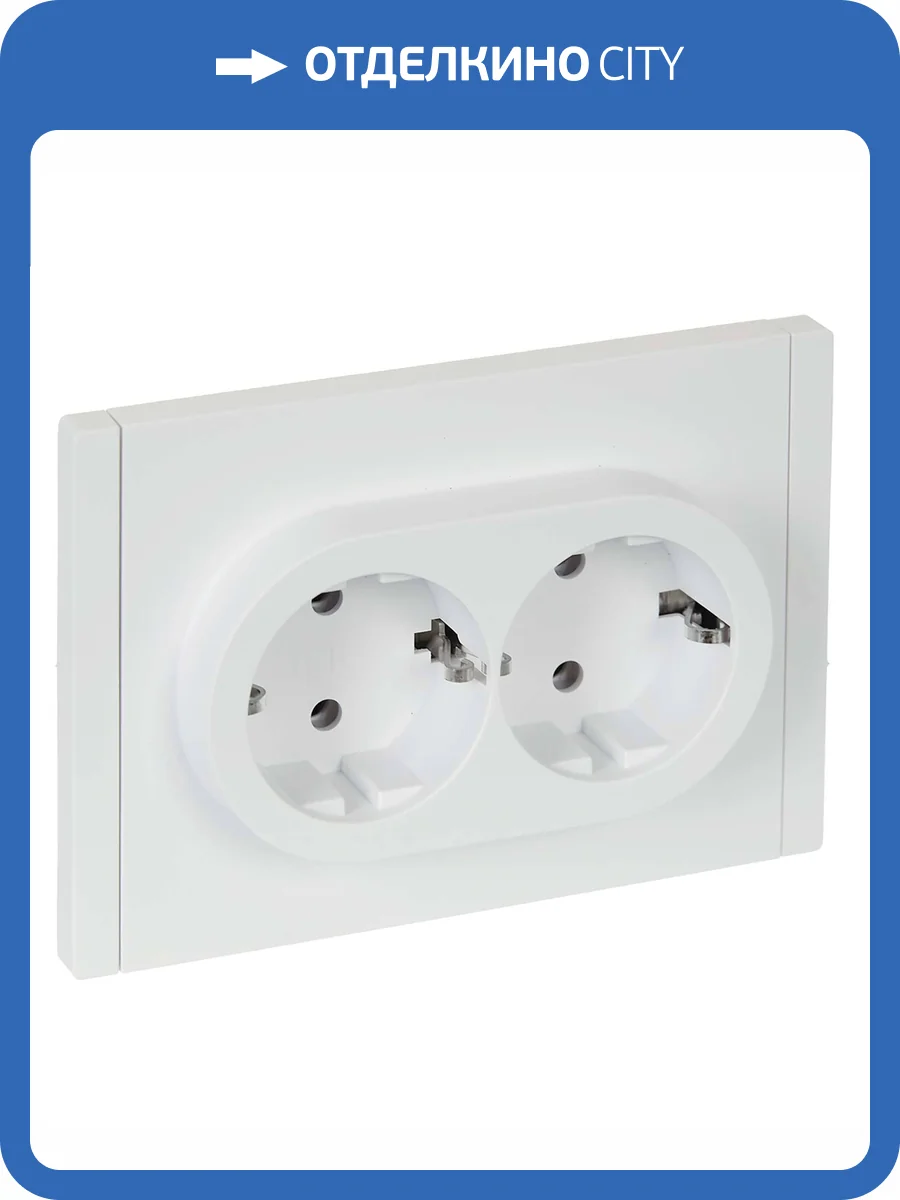Розетка 2-местная с заземлением IEK Forte&Piano FP-R21-16-1-K01 белый фото 7