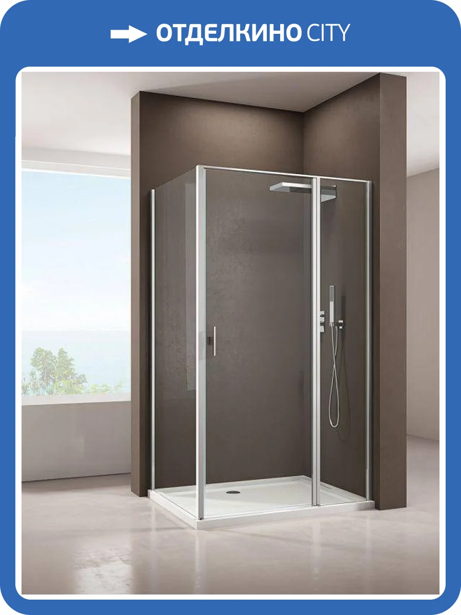 Душевой уголок Allen Brau Priority 3.31001.00 + 3.31016.00 профиль хром, 900x900 фото 10