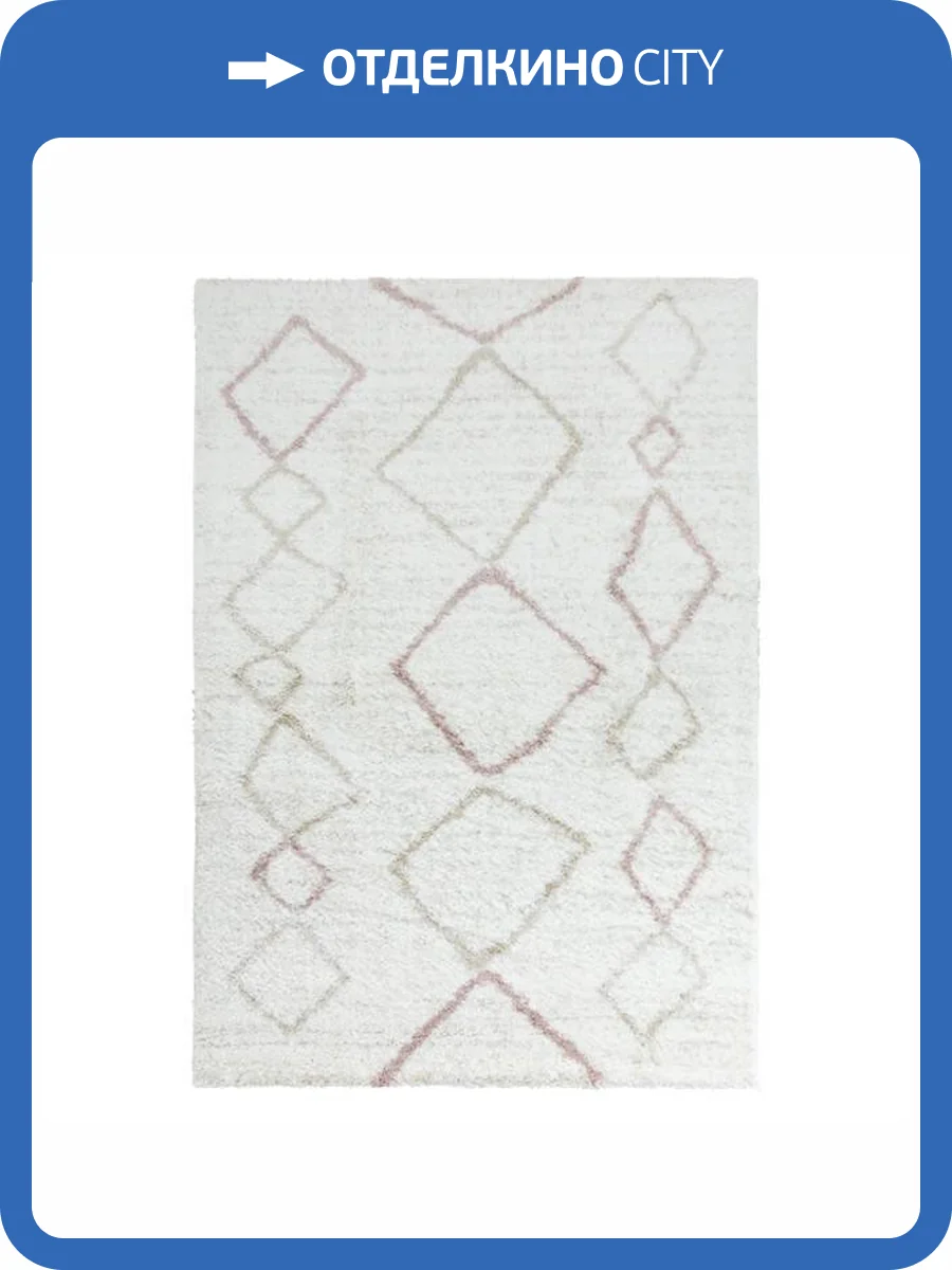 Ковер Dino E6192 White/Linnen 0.8x1.5 м фото 2