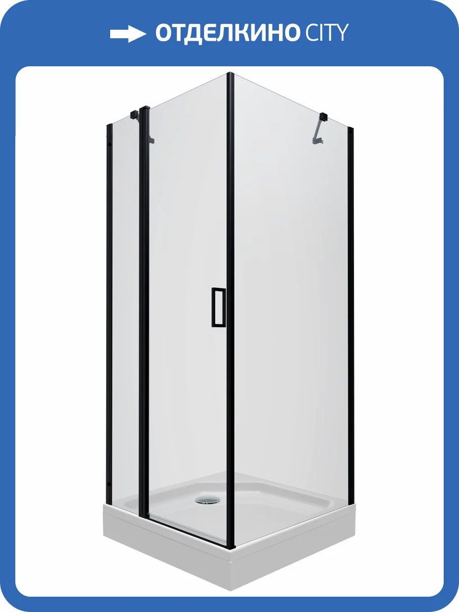 Душевой уголок Triton Йота-Блэк Щ0000054037 90х90 фото 3