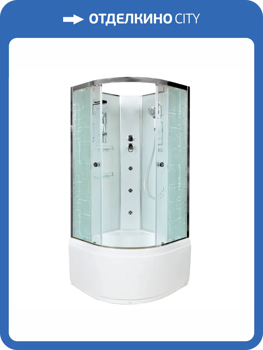 Душевая кабина AvaCan EM5011NGM с гидромассажем, 110x110x210 фото 14