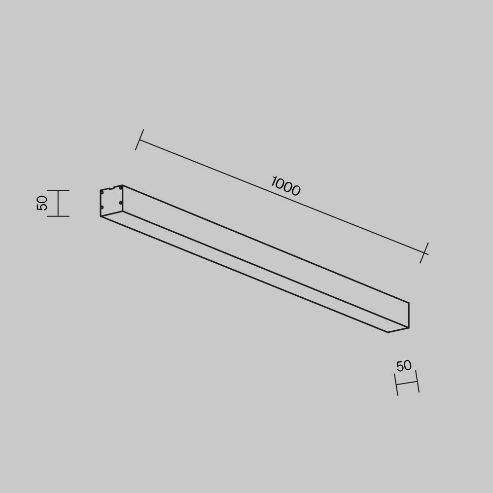 Потолочный линейный светодиодный светильник Technical LL311020 фото 8