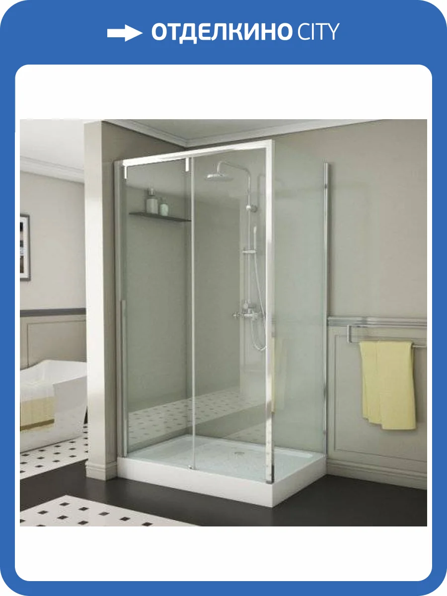 Душевой уголок Bravat Slimline 120х80х195 фото 7