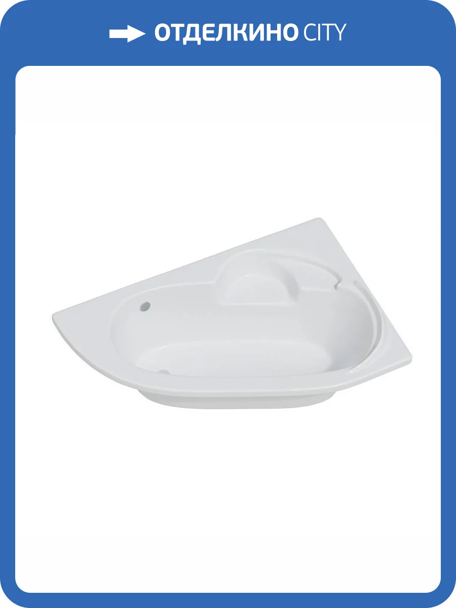 Акриловая ванна Corpa Nera Siena 150x100 левая, с каркасом, белая глянцевая фото 4