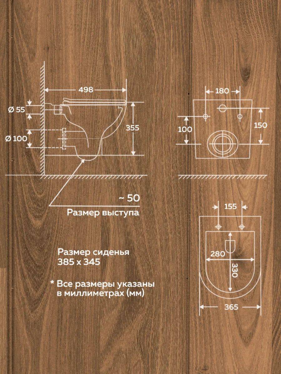 Унитаз подвесной Watersense Belinda W00149 безободковый, сиденье микролифт фото 4