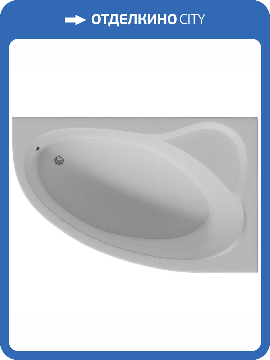 Акриловая ванна Aquatek Фиджи 170x110 правая, с каркасом фото 7