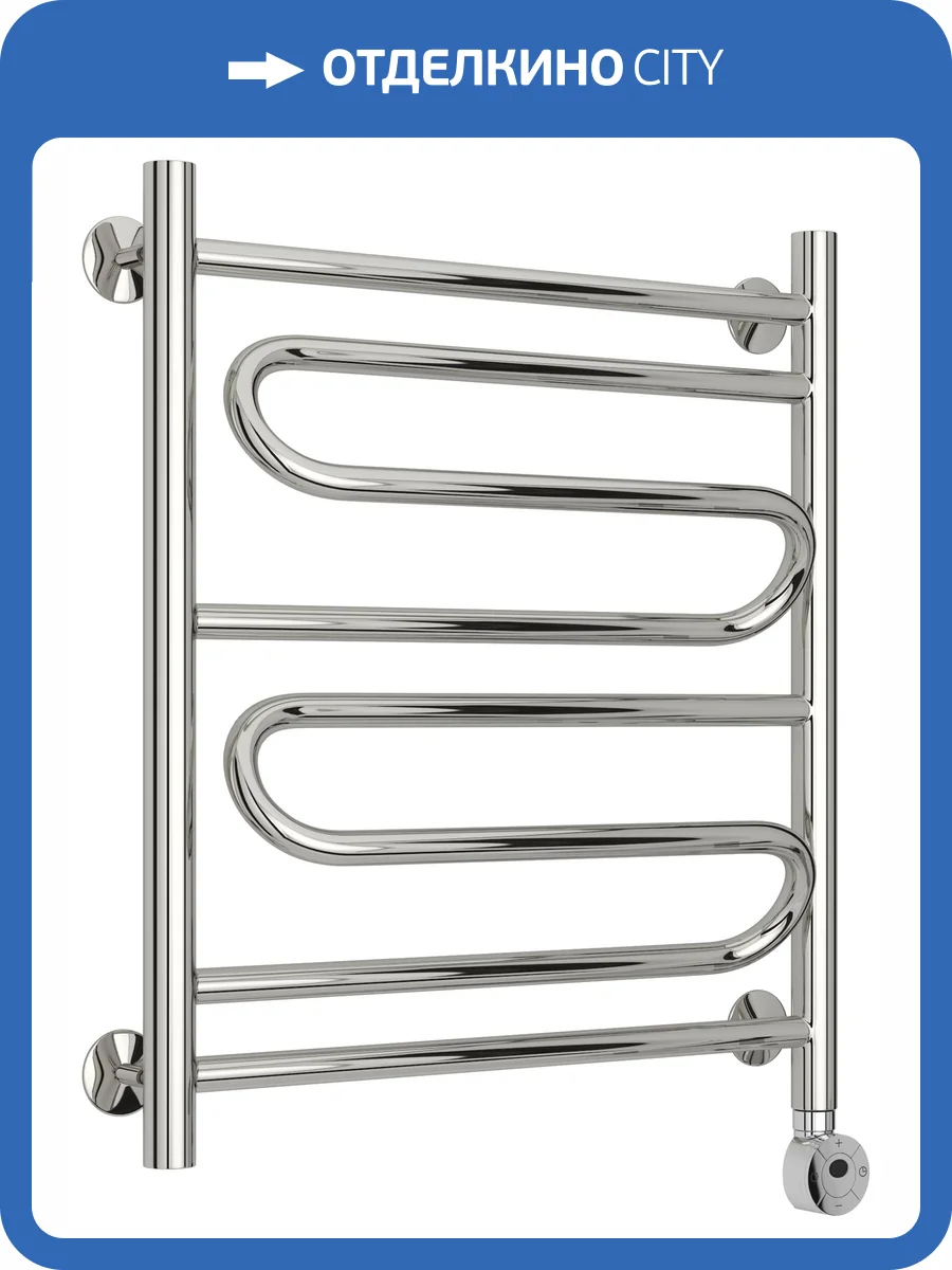 Полотенцесушитель электрический Стилье Формат 12 Тп ПZП 21, без покрытия, 600х500 фото 6