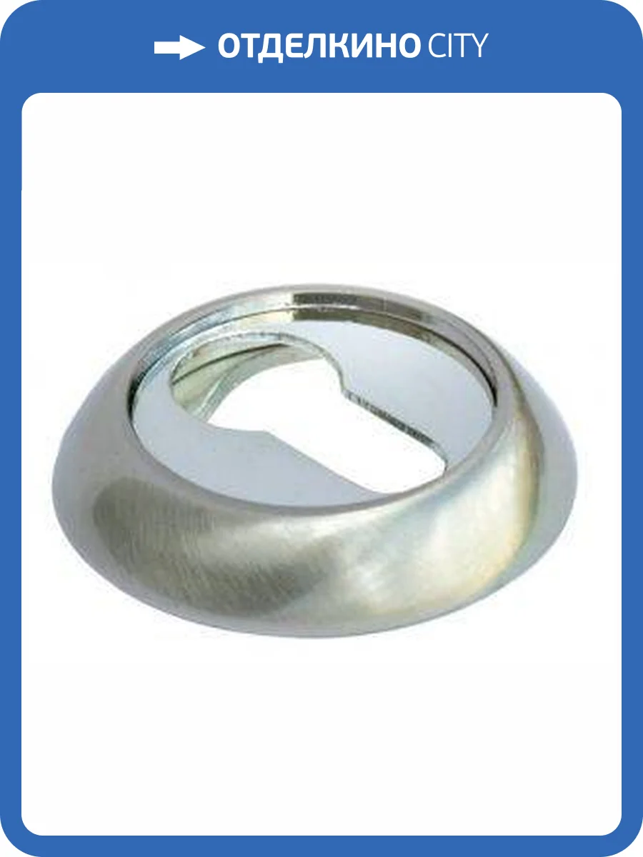 Накладка на цилиндр Morelli MH-KH MH-KH SN/CP (Белый никель/хром) фото 3