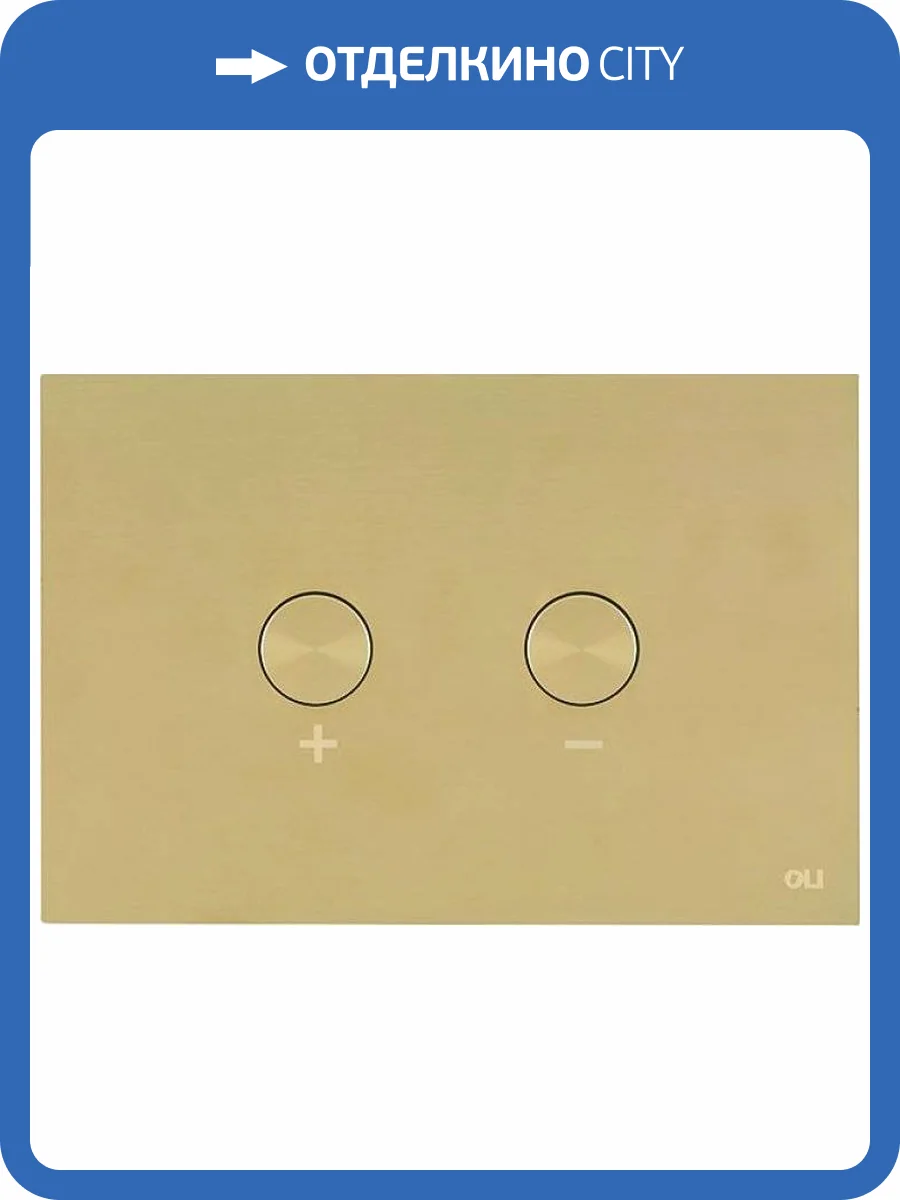 Кнопка смыва OLI Blink 878781 золото, антивандальная фото 3