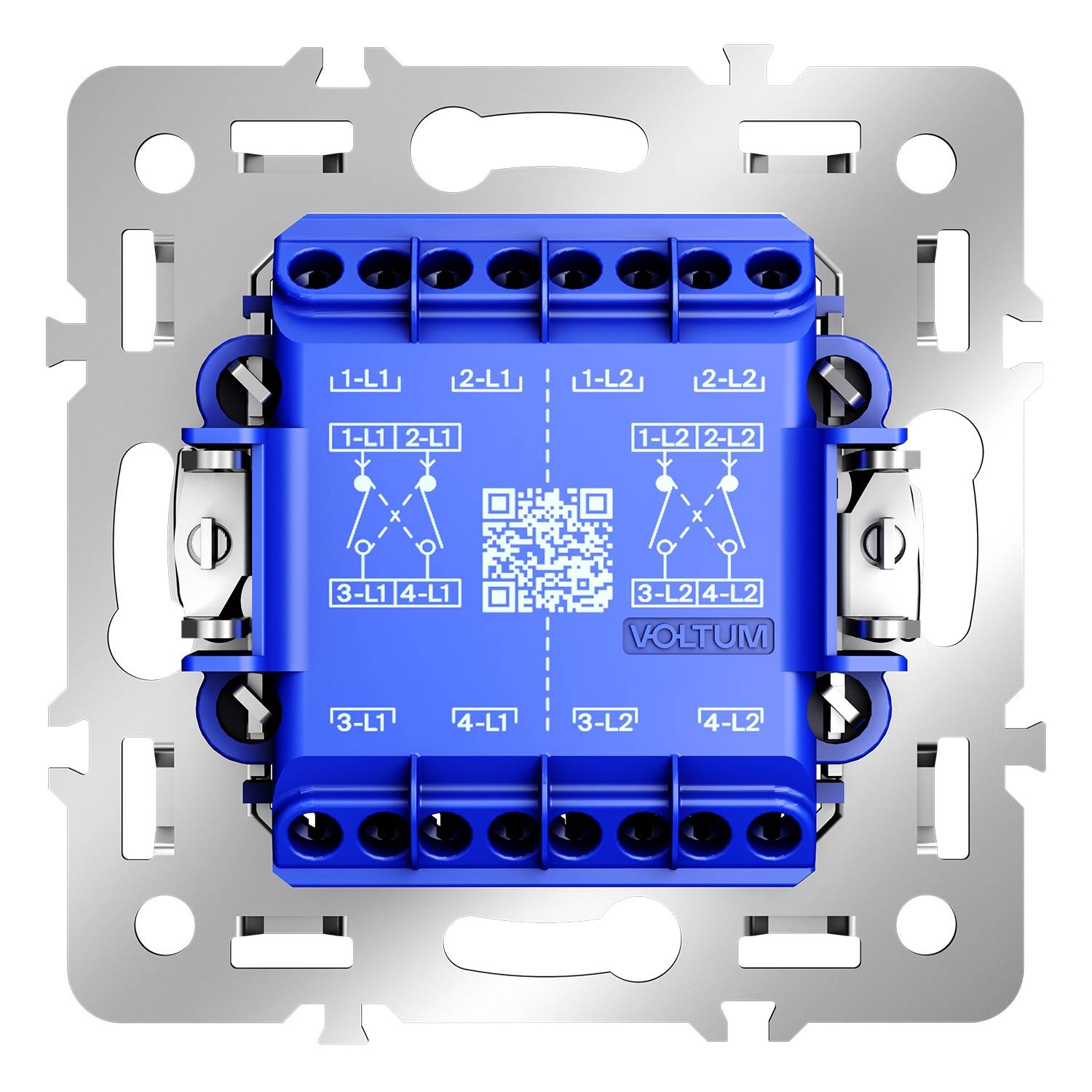Механизм выключателя 2-клавишного перекрестный Voltum S70 VLS0205M фото 3