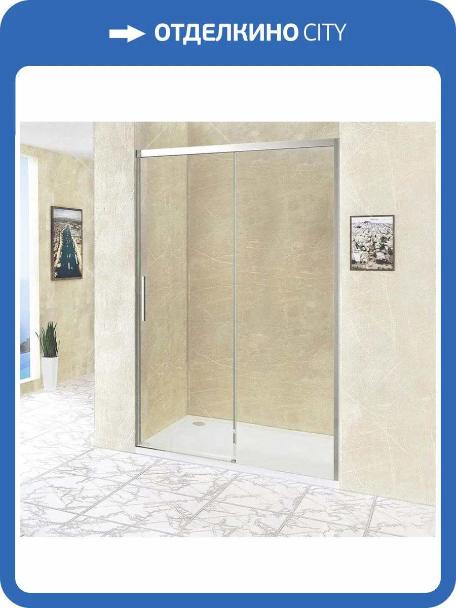 Душевая дверь в нишу RGW Leipzig Le-12 (97-101) x195 профиль хром, стекло прозрачное фото 5