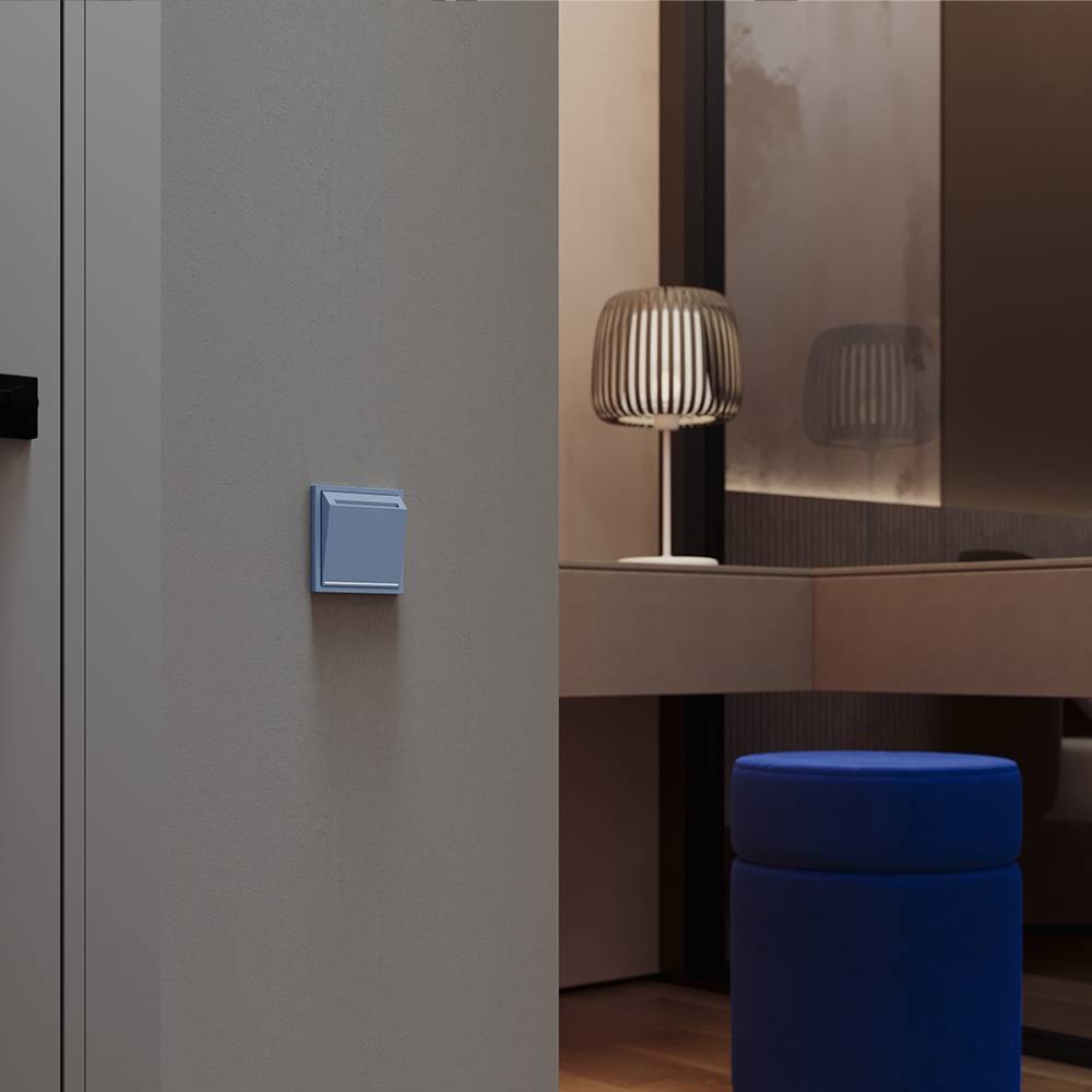 Лицевая панель для карточного выключателя Voltum S70 VLS002615 деним фото 3