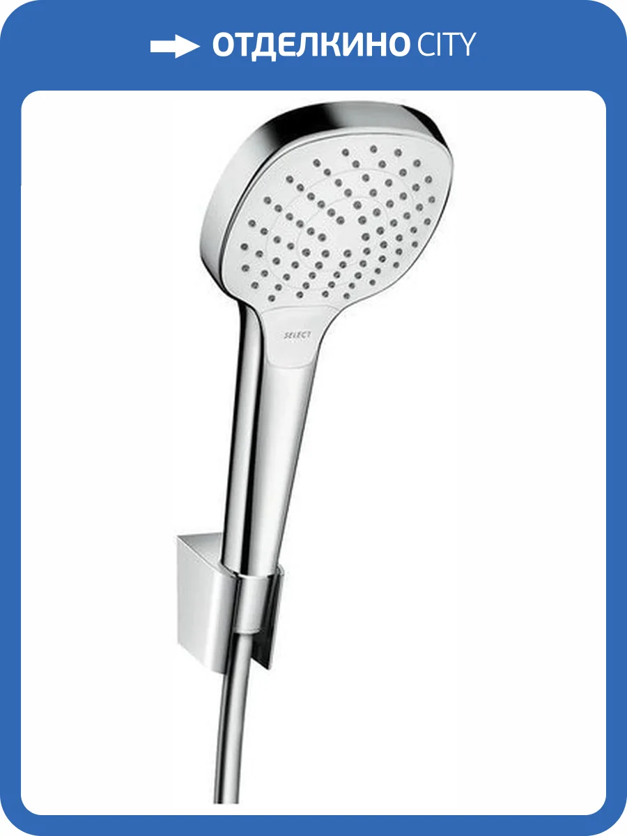 Душевой гарнитур Hansgrohe Croma Select E 26425400 Vario, белый, хром фото 3