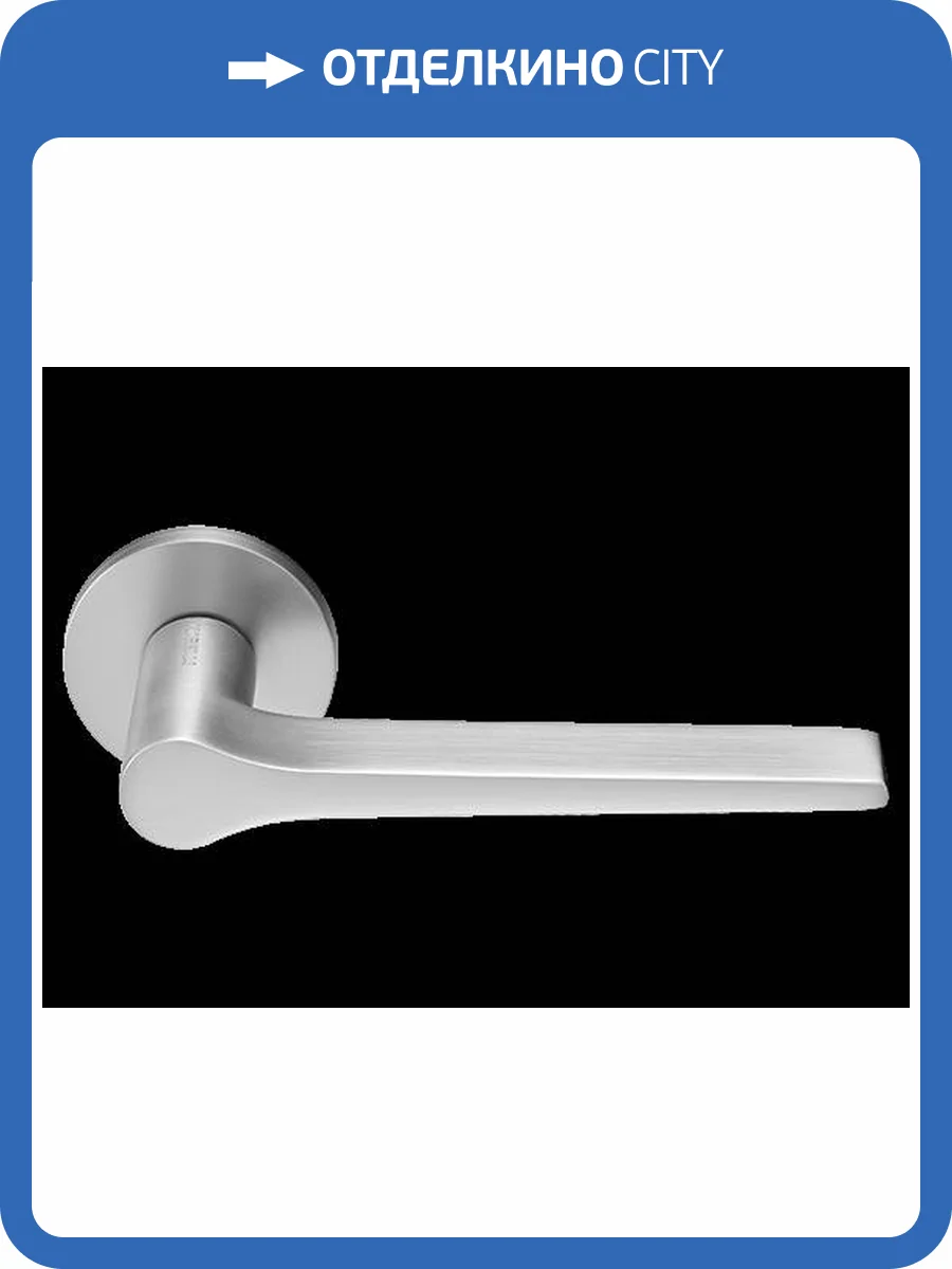 Дверная ручка Morelli Land MH-60-R6 MSC круглая розетка - 6 мм матовый сатинированный хром фото 3