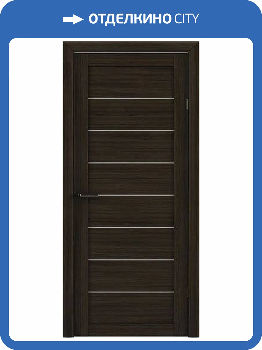 Межкомнатная дверь Albero Мегаполис Сеул полотно Темный кипарис, стекло мателюкс 800x2000 фото 2