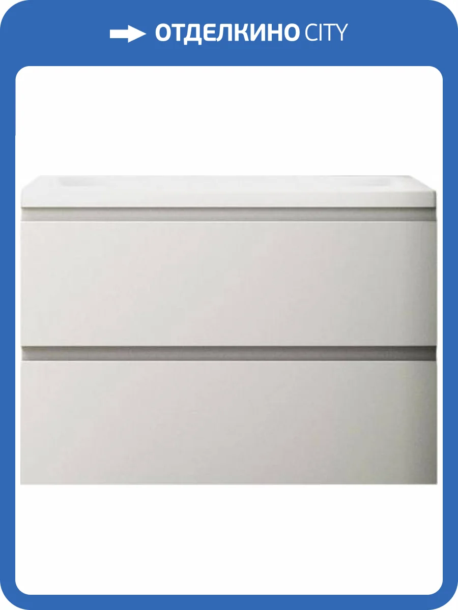 Тумба под раковину Art&Max Bianchi AM-Bianchi-750-2C-SO-BL подвесная, белый глянец фото 7