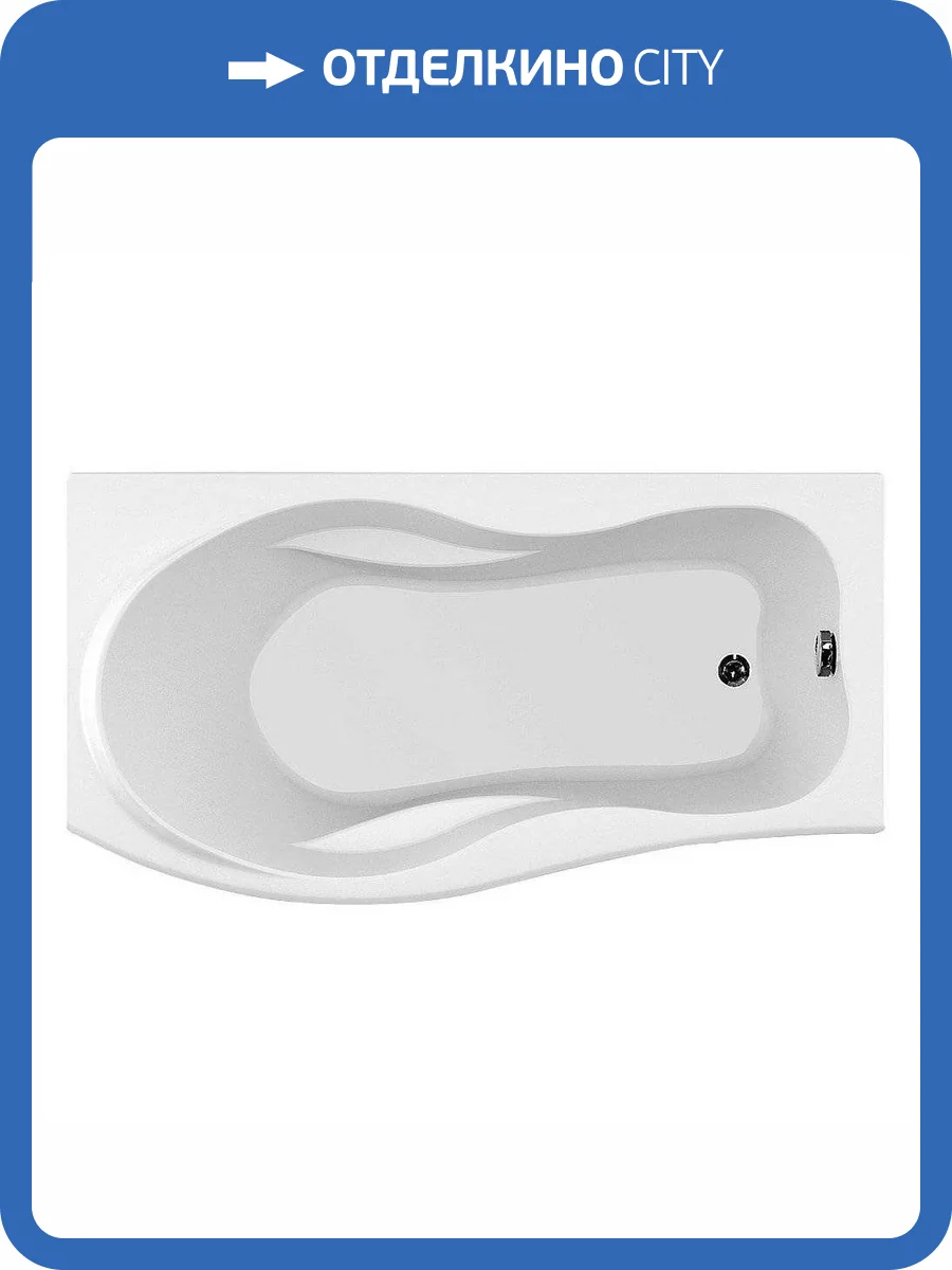 Акриловая ванна Aquanet Borneo 205286 170x90 левая, с каркасом фото 11