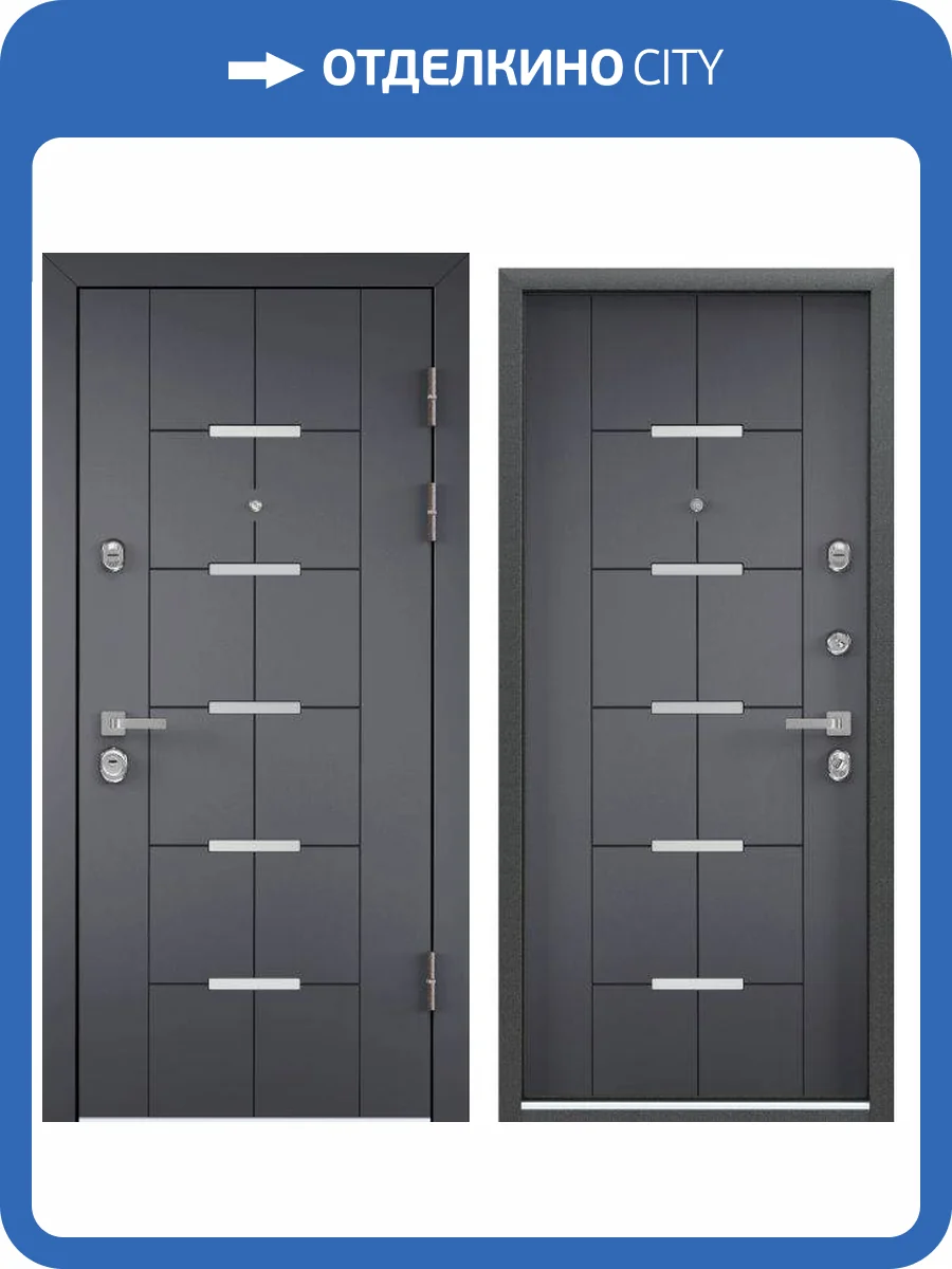 Входная стальная дверь Torex PROFESSOR-4+ 02 PP 10318 ПВХ Оскуро/ПВХ Оскуро 2000x880 фото 2