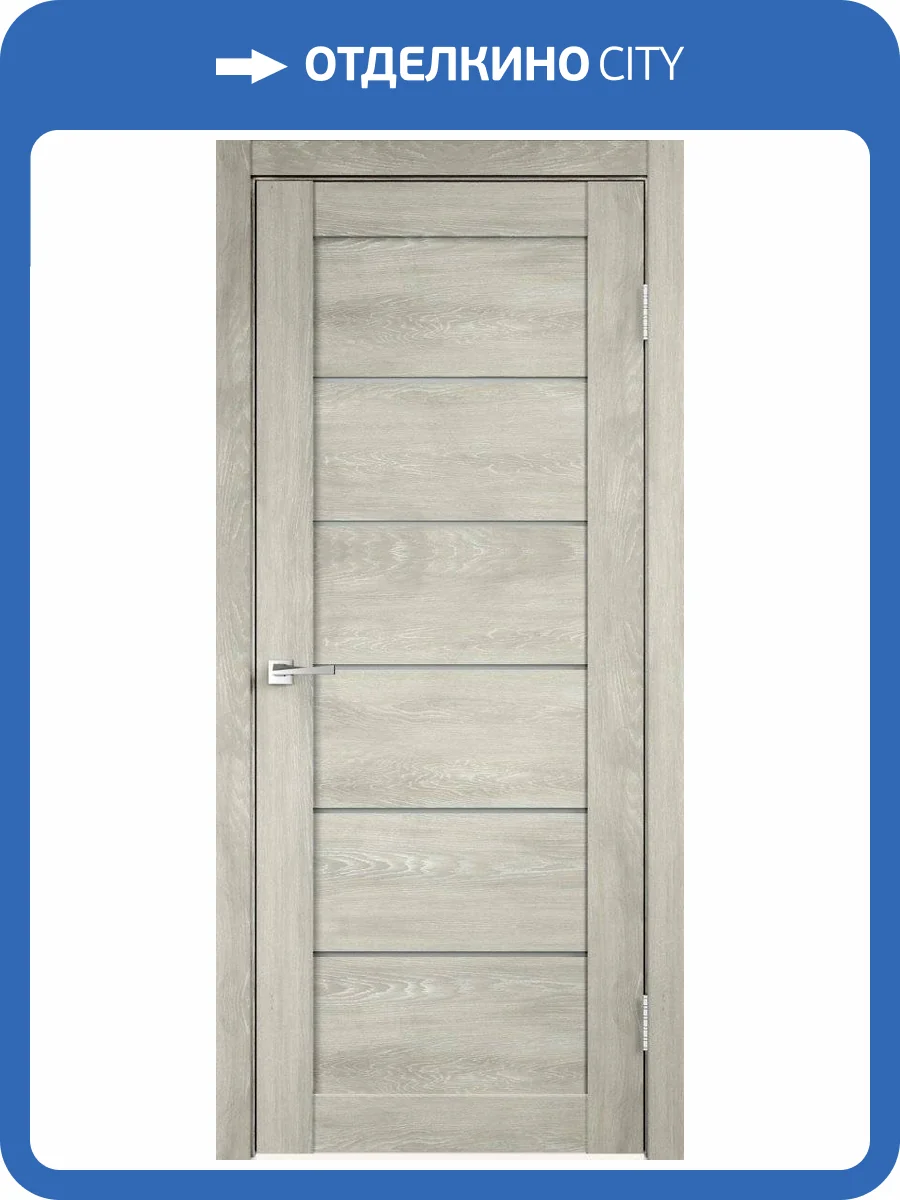 Дверное полотно экошпон VellDoris LINEA 1 VD013568 Мателюкс 800x2000 фото 2