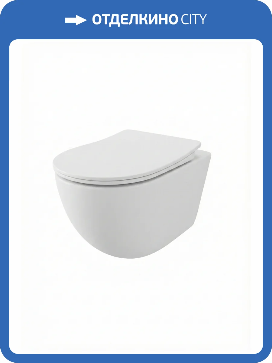 Унитаз подвесной Watersense Milana W01828 безободковый, сиденье микролифт фото 7